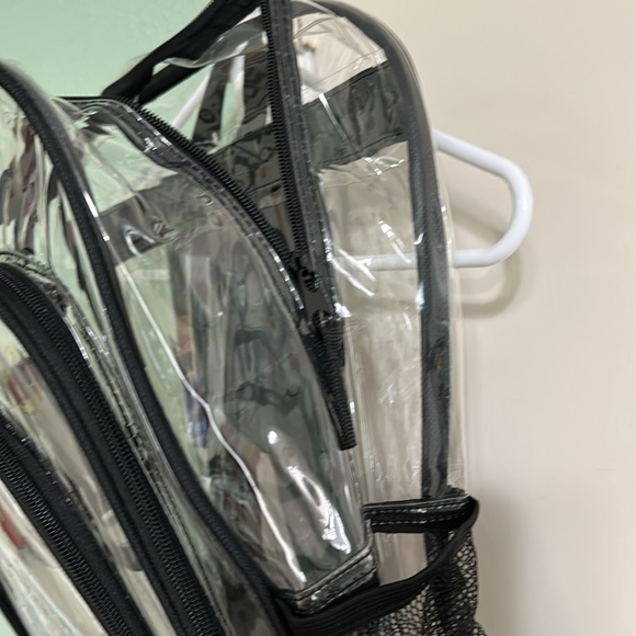 Clear Backpack School bag with multiple pockets 18” H x 12” W x 5” D Unisex - Picture 2 of 15